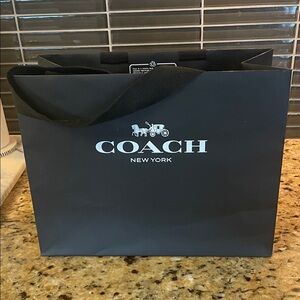 Coach Black Gift Bag